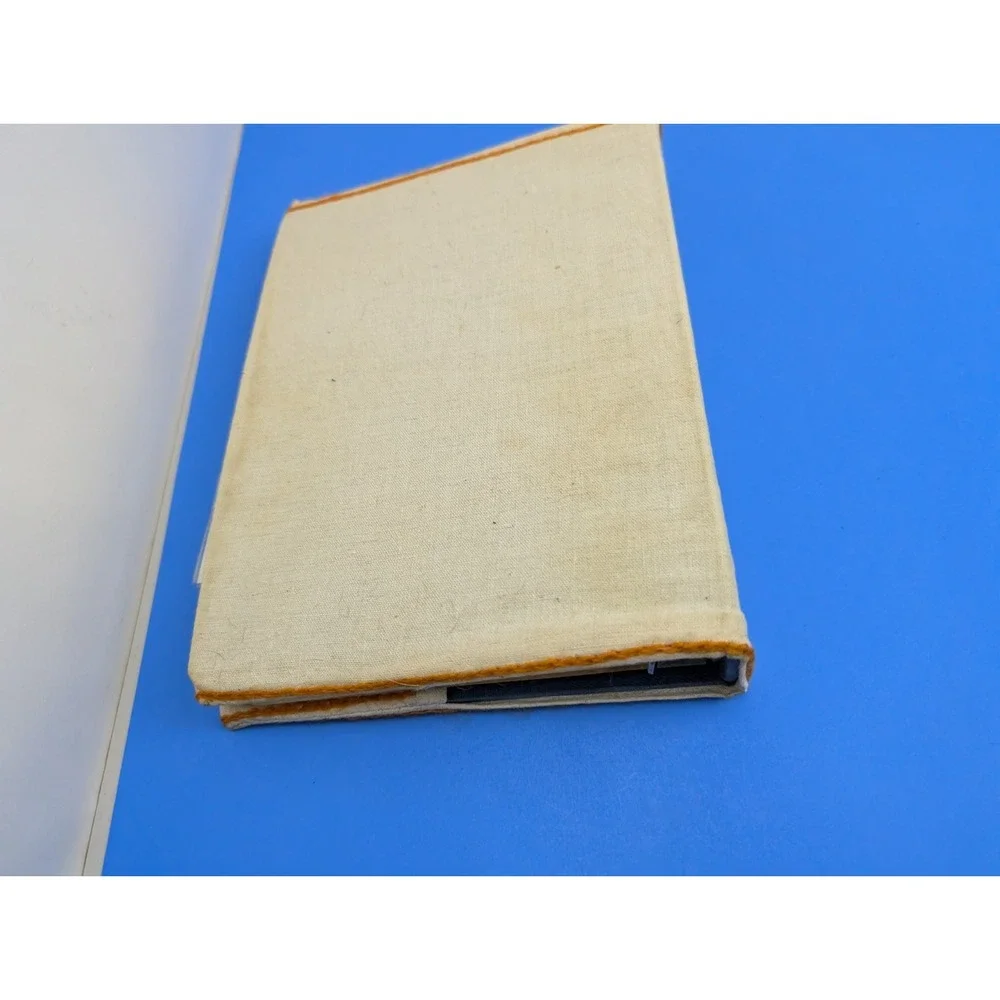 1970s Handwritten Clipped Vintage Retro Recipe Binder Embroidered Cover NYC